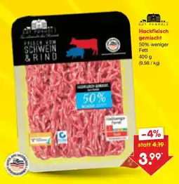 Netto Marken-Discount GUT PONHOLZ Hackfleisch gemischt Angebot