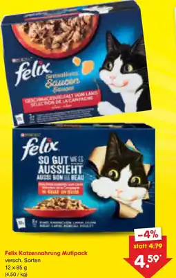 Netto Marken-Discount Felix Katzennahrung Mutipack Angebot