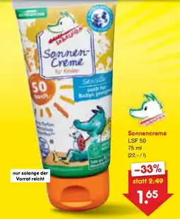 Netto Marken-Discount Sonnen- Creme LSF 50 Angebot
