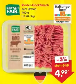 Netto Marken-Discount Rinder-Hackfleisch Angebot
