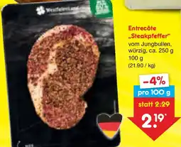 Netto Marken-Discount Entrecôte „Steakpfeffer" Angebot