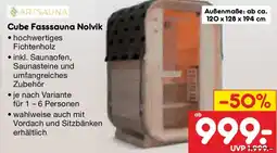 Netto Marken-Discount ARTSAUNA Cube Fasssauna Nolvik Angebot