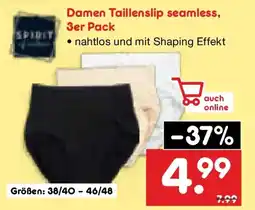 Netto Marken-Discount SPIRIT Damen Taillenslip seamless, 3er Pack Angebot