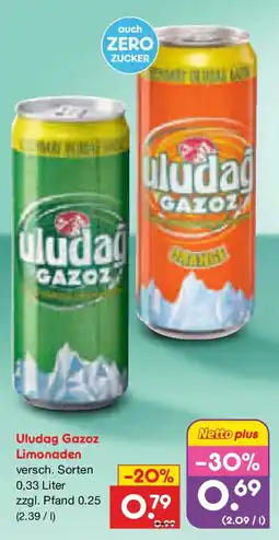 Netto Marken-Discount Uludag Gazoz Limonaden Angebot