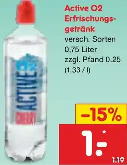 Netto Marken-Discount Active O2 Erfrischungsgetränk Angebot