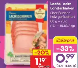 Netto Marken-Discount Lachs- oder Landschinken Angebot