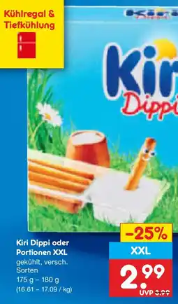 Netto Marken-Discount Kiri Dippi oder Portionen XXL Angebot