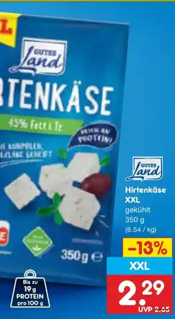 Netto Marken-Discount GUTES Land Hirtenkäse XXL Angebot