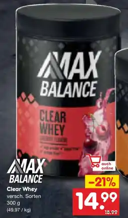 Netto Marken-Discount MAX BALANCE Clear Whey Angebot