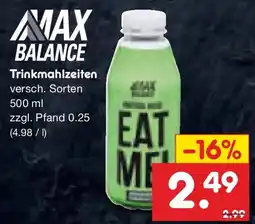 Netto Marken-Discount MAX BALANCE Trinkmahlzeiten Angebot