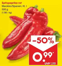 Netto Marken-Discount Spitzpaprika rot Angebot
