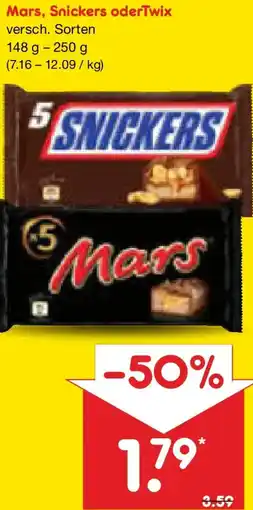 Netto Marken-Discount Mars, Snickers oderTwix Angebot