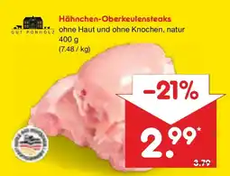 Netto Marken-Discount GUT PONHOLZ Hähnchen-Oberkeulensteaks Angebot