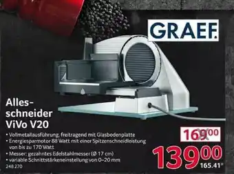 Selgros Graef Allesschneider Vivo V20 Angebot