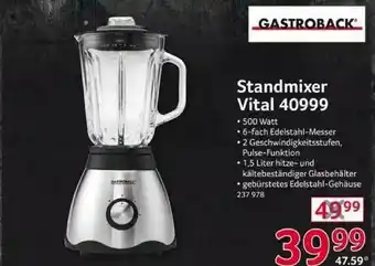 Selgros Gastroback Standmixer Vital 40999 Angebot