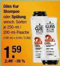 V Markt Gliss Kur Shampoo Oder Spülung Angebot