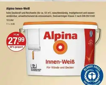 V Markt Alpina Innen-weiß Angebot