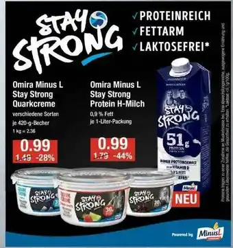 V Markt Omira Minus L Stay Strong Quarkcreme Oder Protein H-milch Angebot