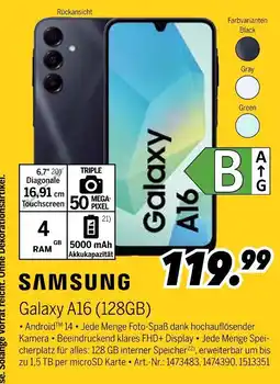 MEDIMAX Samsung galaxy a16 Angebot