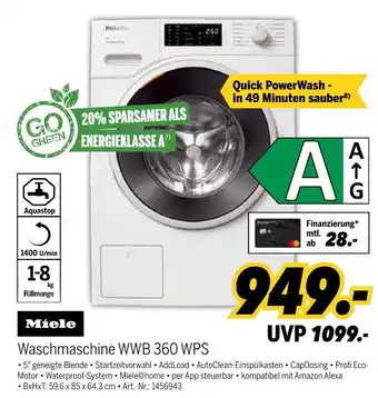 MEDIMAX Miele waschmaschine wwb 360 wps Angebot