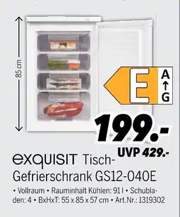 MEDIMAX Exquisit gefrierschrank gs12-040e Angebot