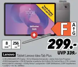 MEDIMAX Lenovo tablet idea tab plus Angebot