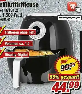 Poco Emerio Heißluftfritteuse Angebot