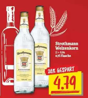 NP Discount Strothmann Weizenkorn 0,7l Flasche Angebot