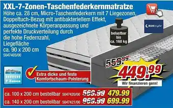 Poco Xxl 7 Zonen Taschenfederkernmatratze Angebot