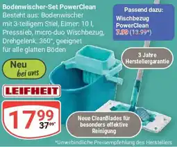 Globus Leifheit Bodenwischer-Set PowerClean Angebot
