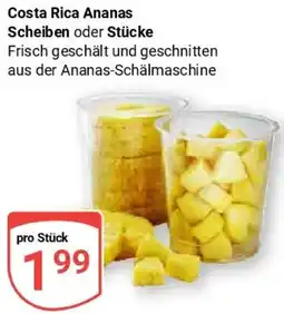 Globus Costa Rica Ananas Scheiben oder Stücke Angebot