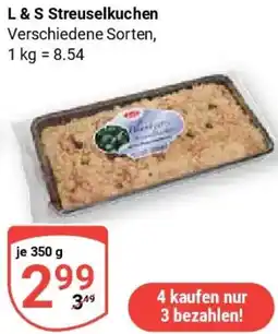 Globus L&S Streuselkuchen Angebot