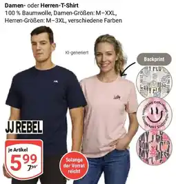 Globus JJ REBEL Damen oder Herren-T-Shirt Angebot