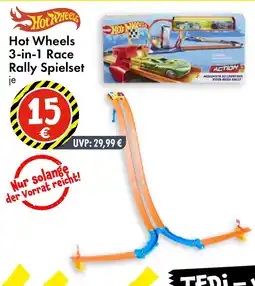 TEDi Hot Wheels 3-in-1 Race Rally Spielset Angebot