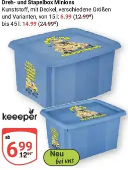 Globus keeeper Dreh- und Stapelbox Minions Angebot