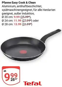 Globus Tefal Pfanne Easy Cook & Clean Angebot