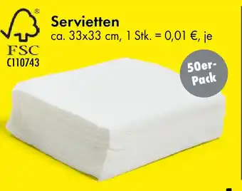 TEDi Servietten Angebot