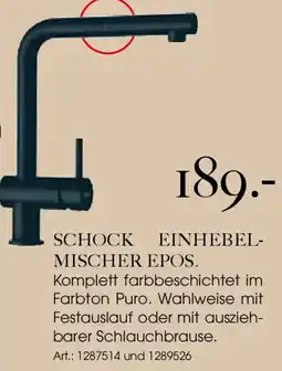 Zurbrüggen Schock einhebelmischer epos Angebot