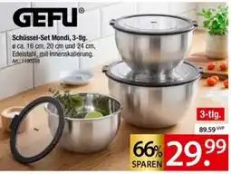 Zurbrüggen GEFU Schüssel-Set Mondi Angebot