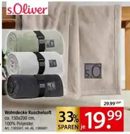 Zurbrüggen s.Oliver Wohndecke Kuschelsoft Angebot