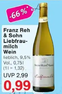 Jawoll Franz Reh & Sohn Liebfraumilch Wein Angebot