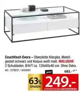 Zurbrüggen Couchtisch Evora Angebot