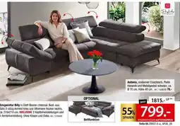 Zurbrüggen Eckgamitur Billy in Stoff Boston charcoal Angebot