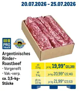 METRO PRO TRACE Argentinisches Rinder-Roastbeef Angebot