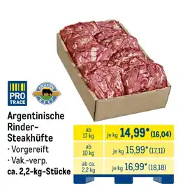 METRO Argentinische Rinder-Steakhüfte Angebot