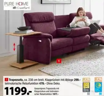 Zurbrüggen Pure Home Trapezsofa Angebot