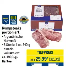 METRO Rumpsteaks portioniert Angebot