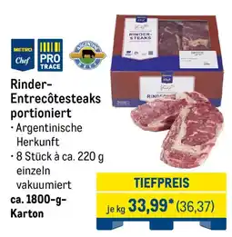 METRO Rinder-Entrecôte Steaks Angebot