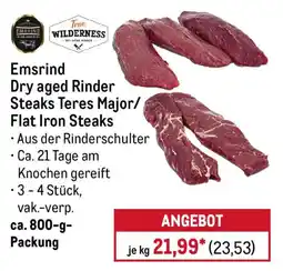 METRO Emsrind Dry aged Rinder Steaks Teres Major/Flat Iron Steaks Angebot
