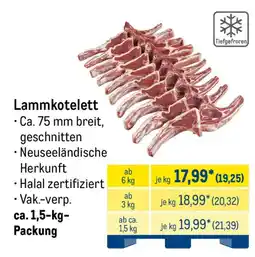METRO Lammkotelett Angebot